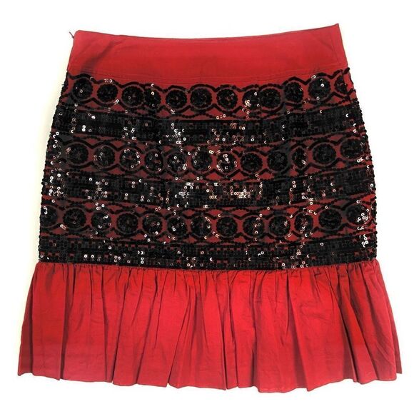 MOULINETTE SOEURS Midi Cotton & Sequins Skirt - Picture 6 of 12